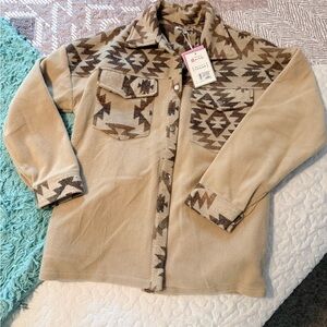 Beige Aztec Pattern Jacket